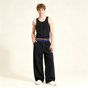 Men's Drawstring Jogger Pants Casual Sport <b>Trousers</b> Loose Fit <b>Track</b> Pants Custom Color - Product Image 3