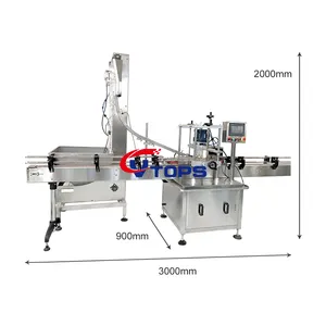 Boa Compatibilidade Cosméticos Industrial Lavanderia Detergente Tampas Perfume Vidro Plástico Garrafa Cap Screw Closing Machine