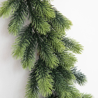 HB-201 guirlande de noël vignes vertes décoration PE feuille verdure pin guirlande