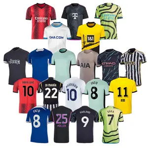 2023 Professional Youth Soccer Uniforms Referee Sublimation Shirt Football Practice Jersey Thailand Supplier