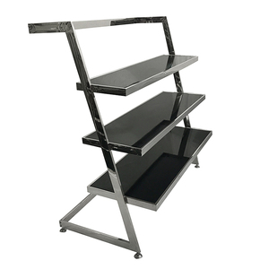 TZ-043 thép không gỉ hiển thị đứng nhà máy bán hàng trực tiếp tham khảo ý kiến để biết thêm phong cách khung kim loại mạnh mẽ giá rẻ có thể gập lại khả năng mở rộng - Product Image 5