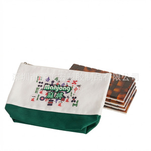 Sac en toile personnalisé pour Mahjong avec fermeture éclair, rangement durable pour jeux d'échecs et de cartes, design asiatique, fabriqué à Shenzhen - Product Image 5
