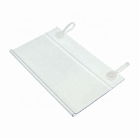 Porte-étiquette suspendu au détail personnalisé en usine porte-étiquette en plastique Transparent en plastique Pvc étagère suspendue bande de données pour étagères