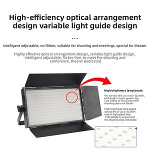 Luces <span class=keywords><strong>de</strong></span> escenario con cabeza móvil LED <span class=keywords><strong>de</strong></span> 200W, película <span class=keywords><strong>de</strong></span> luz triprimaria suave <span class=keywords><strong>y</strong></span> cálida para Panel <span class=keywords><strong>de</strong></span> televisión, sala <span class=keywords><strong>de</strong></span> conferencias, TV <span class=keywords><strong>de</strong></span> relleno transfronterizo - Product Image 4