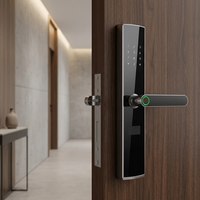 Serrure de porte intelligente Baodeli avec empreinte digitale, carte, clé, mot de passe, déverrouillage via Tuya et application Cloud pour portes en bois et en aluminium