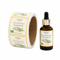 Étiquettes pour flacons d'huiles essentielles, brillantes, imperméables, emballage carré pour diffuseur d'aromathérapie et produits de soin de la peau, impression personnalisée