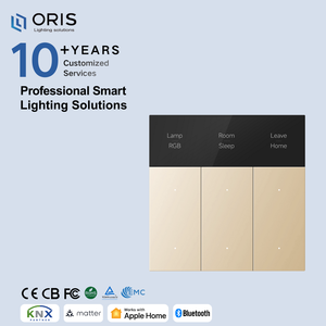 Panneau de commande sans fil LTECH BLE 5.0 1 2 3 canaux, interrupteur intelligent, Homekit Matter Wifi, système d'automatisation de la maison intelligente, panneau d'interrupteur - Product Image 4