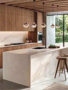 Juegos de Gabinetes de Cocina Modernos Estilo Shaker de Madera Maciza de Fábrica de Gabinetes, Estructura de MDF, Acabado de Puerta de PVC, Incluye Fregadero, Listo para Armar - Product Image 6