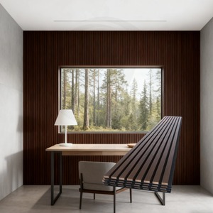 Pannelli fonoassorbenti a lamelle en bois pour <span class=keywords><strong>la</strong></span> decorazione interieure - Product Image 6