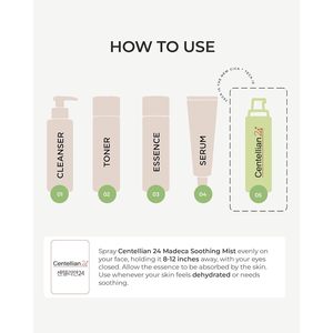 Centellian24 Madeca Soothing Mist 100ml <b>Spray</b> Hydrating Calming <b>Moisturizing</b> Anti-Wrinkle - Product Image 6