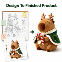 Fabricant OEM ODM de jouets en peluche Capybara de Noël personnalisés, directement de l'usine, pour marques de distributeurs et commandes en gros