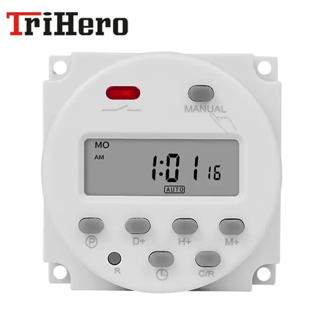 AC220V Digitale TH615 Power LCD Timer Programmabile Interruttore A Tempo Relè 15A timer CN101 Timer