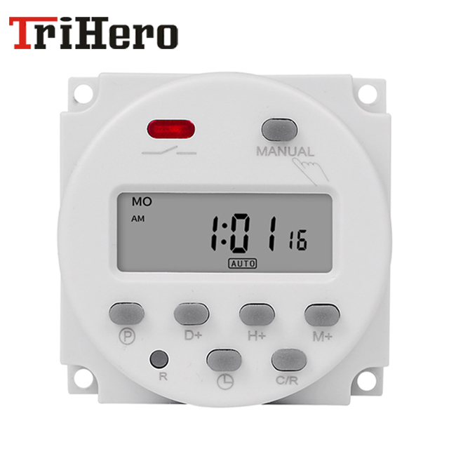 AC220V Digital TH615 LCD Power Timer Programmable Time Switch Relay 15A Timers CN101 Timer