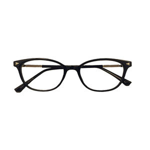 Gafas de vista ovaladas de montura completa Qianai para mujer, montura de acetato TR con protección contra luz azul y rayos UV JS7-2-52002 - Product Image 5