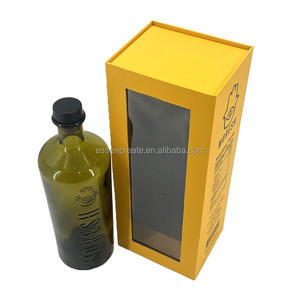 Scatola a forma di libro con grande finestra con copertina magnetica per <span class=keywords><strong>Vodka</strong></span> Whisky vino ecc. Contenitore di carta regalo rigido - Product Image 1