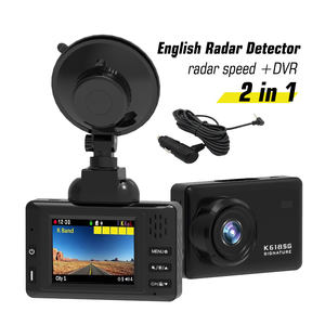 Afrique Voiture DVR Détecteur de radar Signature Combo 2 1 FHD1080P Enregistreur vidéo Support magnétique Alerte vocale anglaise Boîte noire pour voitures - Product Image 1