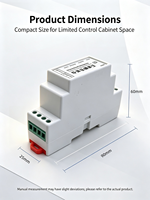 Terminal sans fil RF industriel Lora 433 MHz RS232 RS485, liaison de données transparente, chipset MN841, passerelle Ethernet à distance