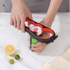 Abrelatas Multifuncional Cuatro en Uno, Abridor de Botellas de Bebidas, Destapador de Tapas, Destapador de Tapas Antideslizante de Cuatro Posiciones, Utensilios de Cocina - Product Image 6