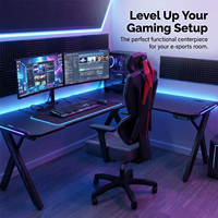 Chaise de gaming ergonomique haut de gamme avec dossier en maille, soutien lombaire réglable, accoudoirs réglables, idéale pour le bureau à domicile et les longues sessions assises