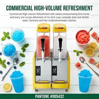 Machine à Granita Double Cuve 890W, Machine à Glace Pilée, Machine à Smoothies Professionnelle