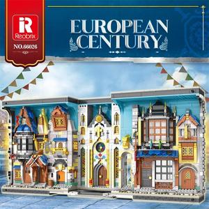 Reobrix 66026 2922PCS Série Architecturale Marché Médiéval Modèle de Blocs de Construction Jouet Éducatif Cadeau de Festival - Product Image 1