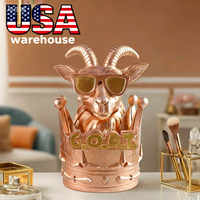 Drôle de G.O.A.T. Trophée-Prix du meilleur lieu de travail, Goat Trophy Cup avec couronne, pour patron, employé, champion
