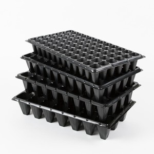 Bandeja de cultivo de flores de <span class=keywords><strong>verduras</strong></span> de germinación de plantas de semillas de plástico duradero en 21 32 50 72 105 128 celdas - Product Image 4