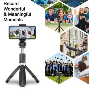 Kat uzatılabilir özçekim sopa Tripod Mini <span class=keywords><strong>3</strong></span> In 1 Selfie sopa kablosuz uzaktan ve Tripod standı tutucu L01s - Product Image 3