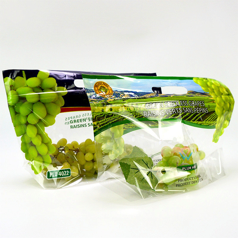 Resealable Fruits Vegetable Plastic Zip Lock Food Packaging Bag