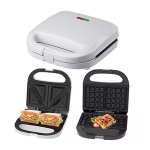 Machine à sandwichs automatique Anbolife pour la maison, 2 tranches, plaque antiadhésive, gaufrier, gril électrique, <span class=keywords><strong>presse</strong></span> à sandwichs - Product Image 3
