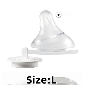사용자 정의 투명 아기 젖병 젖꼭지 복통 방지 액체 실리콘 젖꼭지 - Product Image 2