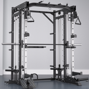 Máquina Smith Multifuncional con Sistema de <span class=keywords><strong>Poleas</strong></span> Dobles, Equipo de Entrenamiento de Fuerza para Gimnasio Comercial, <span class=keywords><strong>Jaula</strong></span> de Sentadillas - Product Image 2