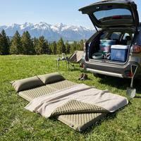 Matelas de camping auto-gonflant double en mousse alvéolée 192x132x5CM pour 2 personnes, épais, imperméable et portable