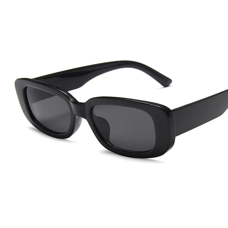 De mujer T/clase camisa/Camiseta tipo mujeres de suave camiseta ser amable barato gafas de sol mujer marca Vintage rectángulo gafas de sol blanco negro lente gafas Multicolor gafas de sol para hombres