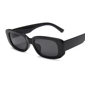 الكلاسيكية الرجعية النظارات الشمسية الرخيصة النساء العلامة التجارية خمر مستطيل النظارات الشمسية أبيض أسود عدسة النظارات متعدد الألوان النظارات الشمسية للرجال