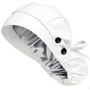 Cappello imbottito in tessuto twill misto cotone con fodera in raso e logo a cartone animato, stile capelli lunghi, per donna, con foro per <span class=keywords><strong>coda</strong></span> di cavallo - Vendita calda transfrontaliera - Product Image 4