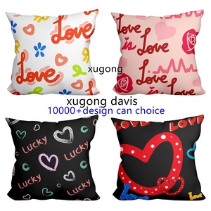 Housse de <span class=keywords><strong>coussin</strong></span> en velours imprimé personnalisé brodé style <span class=keywords><strong>africain</strong></span> <span class=keywords><strong>Coussin</strong></span> pour canapé hôtel-pour les décorations de la Saint-Valentin - Product Image 2
