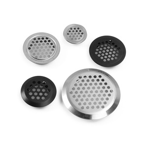Stainless Steel Ventilation Cover Round With Holes For Cabinet Heat Dissipation <b>Wall</b> Mount Hardware Accessory - Product Image 2