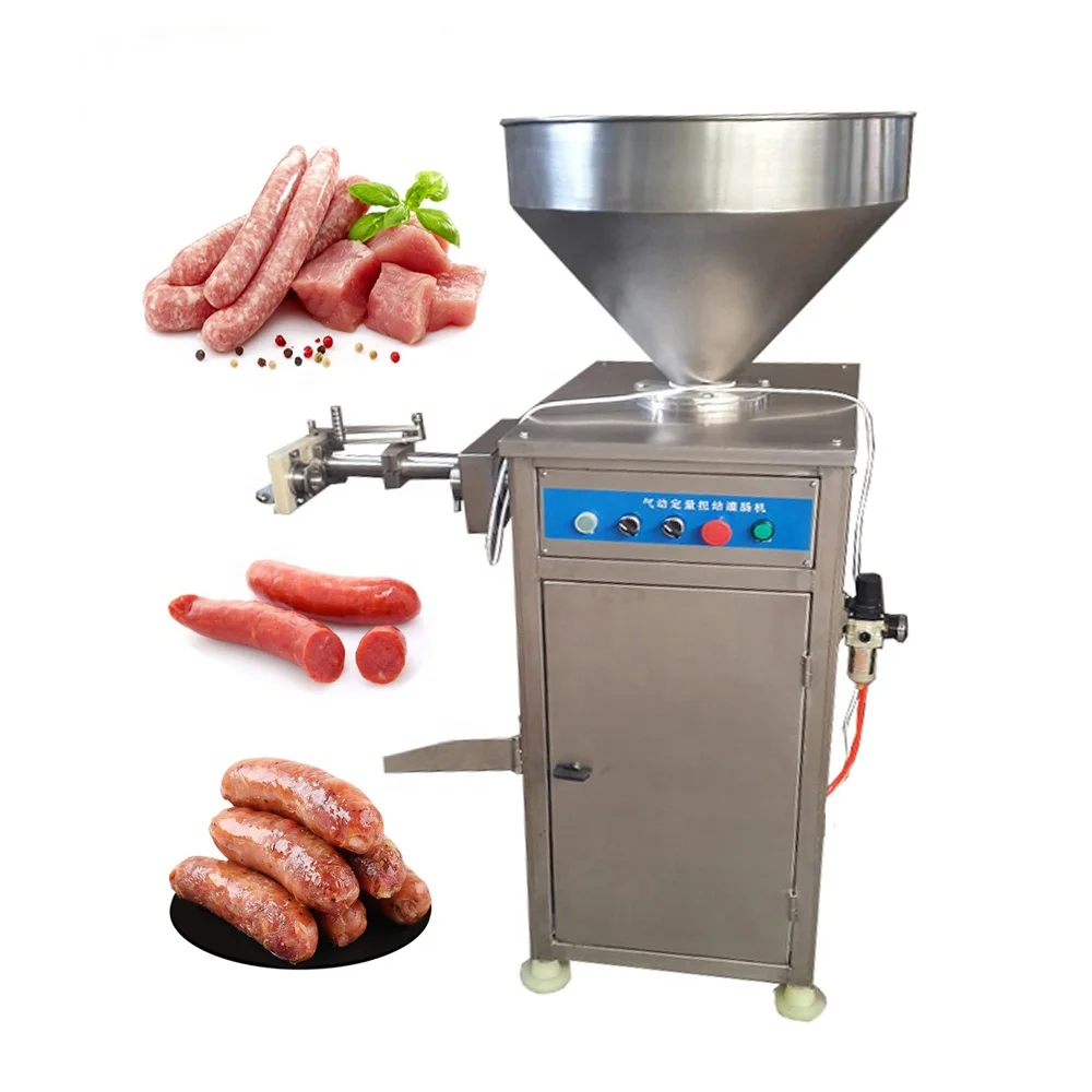 Hot dog Filling Sausages Filler automatic pneumatic quantitative Kink  meat beef sausage maker chicken sausage stuffing machines