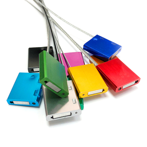 Cao an ninh Cáp container seal khóa với mã vạch nhôm hợp kim đầu mạ kẽm dây thép Cáp seal khóa - Product Image 1