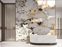 Dalle de quartzite naturel Union Stone, rétroéclairée, blanc Pandora, moderne, polie, pour salle de bain, cuisine, salle à manger, villa