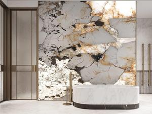 Losas de Cuarcita Natural Union Stone, Retroiluminadas, Color Blanco Pandora, Modernas, Pulimentadas, para Baño, Cocina, Comedor, Villa - Product Image 2