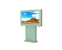 Papan Reklame Digital Luar Ruangan IP65 Tipe Lantai 65 Inci Layar LCD 2K