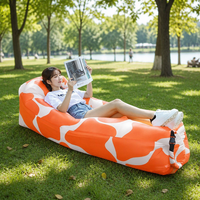 Chaise longue et canapé gonflables portables pour le camping en plein air, hamac pliable 220x70cm, tissu composite résistant
