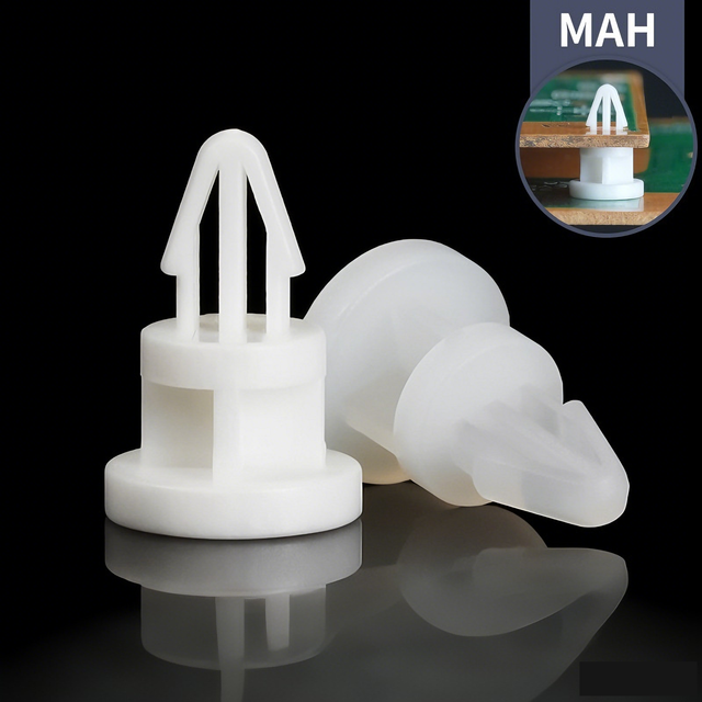 MAH Single-head Aircraft Type Nylon Spacer, Snap-in PCB Insulating Stand-off