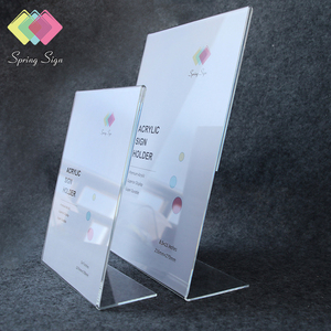 Letrero de Primavera de 8,5x11 pulgadas, montaje en pared, letrero acrílico, menú, Soporte de etiquetas, tienda de mesa con cintas, estante de precio de exhibición de tarjeta de mesa A4 transparente - Product Image 1