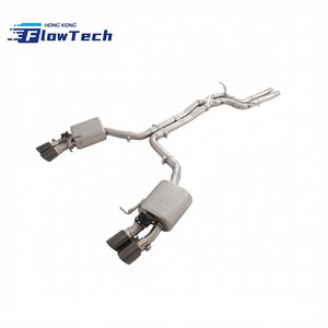 ระบบท่อไอเสียแคทแบ็กสแตนเลสแบบมีวาล์วสำหรับ Audi A6 A7 C8 3.0T Performance - Product Image 5