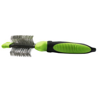 Brosse de toilettage professionnelle souple à tête flexible pour chiens et chats