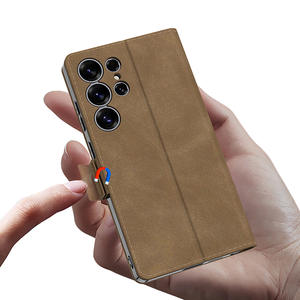 Pour Samsungs25Ultra étui de téléphone portable en cuir nouvelle couverture en PU pour Samsungs25Ultra étui à cartes plaqué à <span class=keywords><strong>clapet</strong></span> - Product Image 4