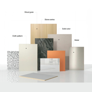 Trọng lượng nhẹ liên tục bằng đá cẩm thạch kết cấu tre than gỗ Veneer / Carbon Pha Lê Tường bảng & Hội Đồng Quản Trị - Product Image 2